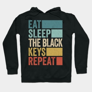 Funny Eat Sleep Black Keys Repeat Retro Vintage Hoodie